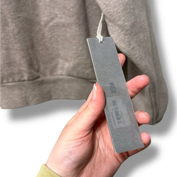 NWT ESSENTIALS Fear Of God Taupe Brown Grey Oversized Hoodie Sweatshirt Small - Picture 6 of 11